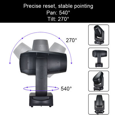 Outdoor 280W LED Beam Spot Wash Moving Head Light CMY Linear Mixing Stage Effect Lighting for Theme Park Event Wedding Show