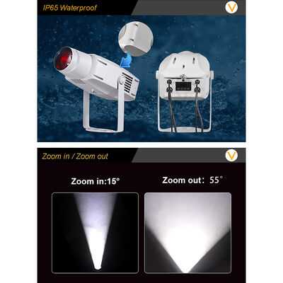 400W Outdoor IP65 LED Water Wave Gobo Projector Lampu untuk museum taman hiburan tempat makan