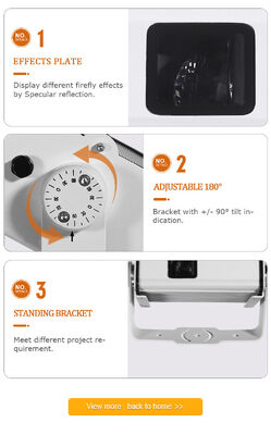 Proyektor Bintang Lampu Kunang-kunang Laser Natal RGB Perubahan Warna 13W untuk Pohon Langit-langit Taman Halaman Rumput Luar Ruangan Dalam Ruangan