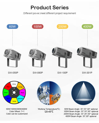 Lampu Efek Air LED Arsitektur Lanskap Luar Ruangan Tahan Air IP65 Profesional 400W