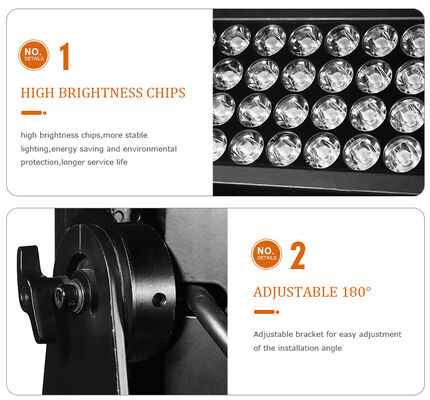 High Power RGBW 4 in 1 1500W Led Wall Washer Light untuk pesta pernikahan dan arsitektur lanskap