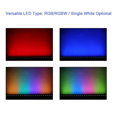 Lampu Wall Washer DMX512 RGB RGBW LED Warna-warni Outdoor Indoor 6W 12W 24W Linear Bar untuk Pencahayaan Panggung Pesta Gereja Pernikahan