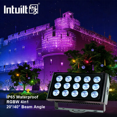 Pencahayaan Arsitektur Airproof Luar Ruang 80W RGBW Led Wall Washer Taman Landscape Lamp Tree Led Floodlight