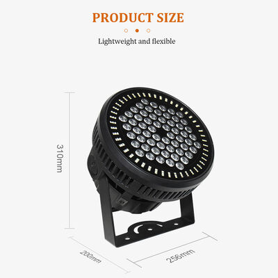 Set Lampu LED PAR Can RGBW 4in1 IP65 Outdoor 60*12W DMX512 Stage Wash untuk Pesta Pernikahan Fasad Bangunan
