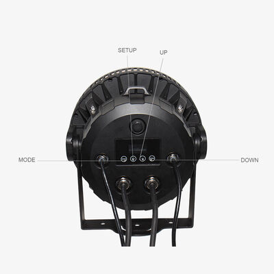 Set Lampu LED PAR Can RGBW 4in1 IP65 Outdoor 60*12W DMX512 Stage Wash untuk Pesta Pernikahan Fasad Bangunan