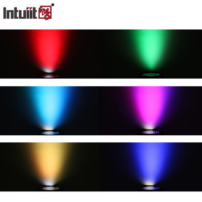 Set Lampu LED PAR Can RGBW 4in1 IP65 Outdoor 60*12W DMX512 Stage Wash untuk Pesta Pernikahan Fasad Bangunan