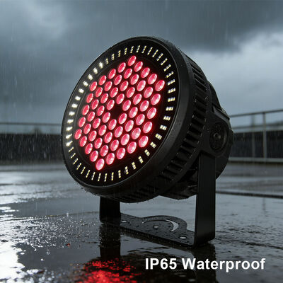 Set Lampu LED PAR Can RGBW 4in1 IP65 Outdoor 60*12W DMX512 Stage Wash untuk Pesta Pernikahan Fasad Bangunan