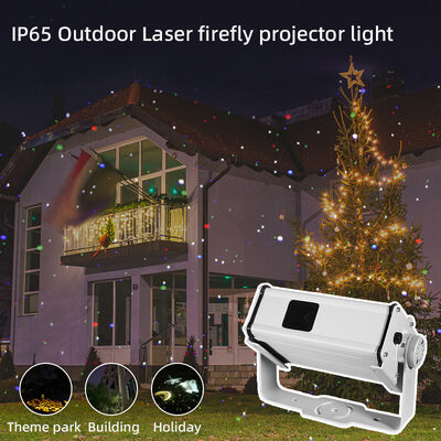 Proyektor bintang kunang-kunang profesional IP65 tahan air 13W RGB Laser Garden Light untuk Natal Landscape Holiday Party Outdoor Decor