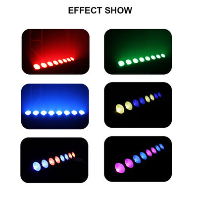 8*15W RGB Led Stage Lights Bar Dj Strobe Party Lights Bar 3 in 1 Wall Washer Light Indoor dengan DMX Control AutoPlay untuk Church Christmas Wedding Dance