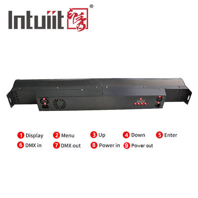 8*15W RGB Led Stage Lights Bar Dj Strobe Party Lights Bar 3 in 1 Wall Washer Light Indoor dengan DMX Control AutoPlay untuk Church Christmas Wedding Dance