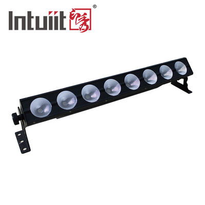 8*15W RGB Led Stage Lights Bar Dj Strobe Party Lights Bar 3 in 1 Wall Washer Light Indoor dengan DMX Control AutoPlay untuk Church Christmas Wedding Dance