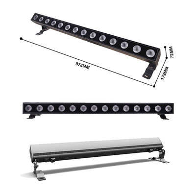 140W RGBW 4in1 IP65 Waterproof LED Linear Wall Washer 14x10W DMX512/RDM City Color Lighting