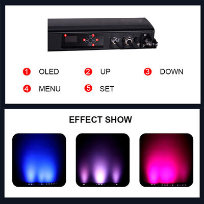 140W RGBW 4in1 IP65 Waterproof LED Linear Wall Washer 14x10W DMX512/RDM City Color Lighting
