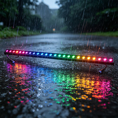 RGBW Dmx Led 2x24W Led Wall Washer Light untuk Aplikasi Luar Ruangan
