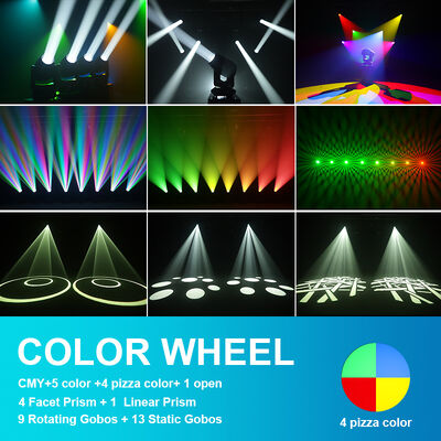 Outdoor 280W LED Beam Spot Wash Moving Head Light CMY Linear Mixing Stage Effect Lighting for Theme Park Event Wedding Show