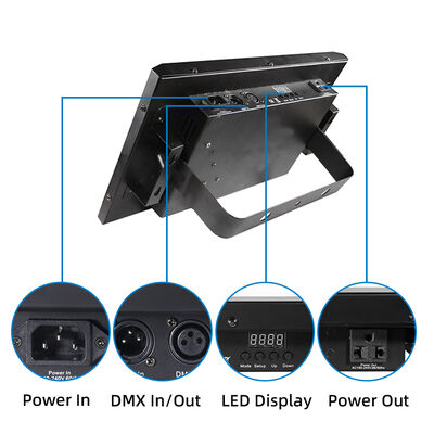 36W RGB COB LED Strobe Lampu Suara diaktifkan DMX512 Flash Lampu panggung untuk DJ Disco Party Halloween Club