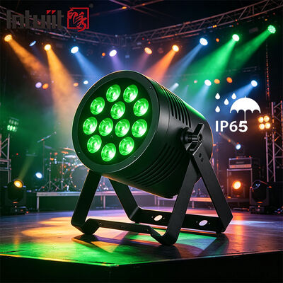 Outdoor IP65 Tahan Air 12X20W RGBWA UV 6 In 1 Lampu Par LED Profesional DMX DJ Panggung Cuci lampu Sorot untuk Disko Acara Pernikahan