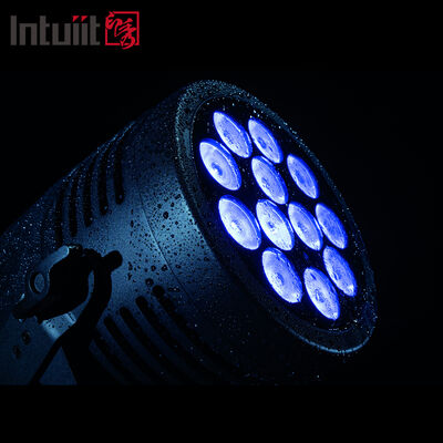 12*20W RGBWA + UV 6in1 Lampu Par LED IP65 Tahan Air Luar Ruangan DMX512 Lampu Panggung untuk Pesta DJ Pernikahan