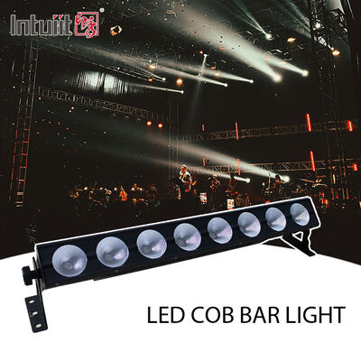 Kontrol Piksel 8X15W RGB 3in1 LED Bar Linier DMX512 Lampu Cuci Panggung Pencuci Dinding Dalam Ruangan untuk Pesta Pernikahan Klub Ruang Perjamuan