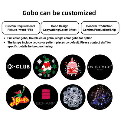 60W High Definition Led Logo Proyektor Lampu Luar IP65 Waterproof Gobo Proyektor Led Lampu Iklan