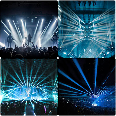 Outdoor 280W LED Beam Spot Wash Moving Head Light CMY Linear Mixing Stage Effect Lighting for Theme Park Event Wedding Show