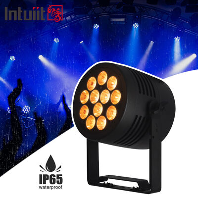 12*20W RGBWA + UV 6in1 Lampu Par LED IP65 Tahan Air Luar Ruangan DMX512 Lampu Panggung untuk Pesta DJ Pernikahan
