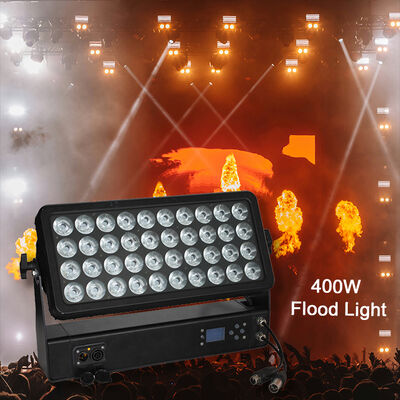 Professional Outdoor IP65 Waterproof 40x10W 4-in-1 RGBW LED Flood Light Wall Washer untuk Arsitektur City Landscape Lighting