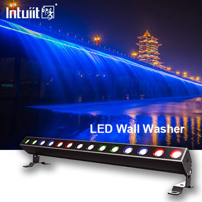 140W RGBW 4in1 IP65 Waterproof LED Linear Wall Washer 14x10W DMX512/RDM City Color Lighting