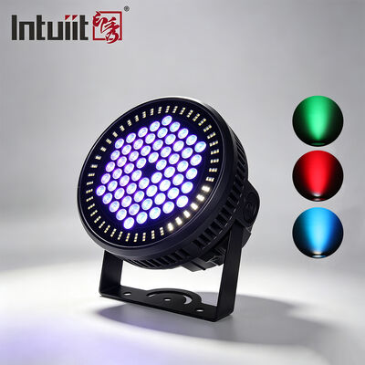Set Lampu LED PAR Can RGBW 4in1 IP65 Outdoor 60*12W DMX512 Stage Wash untuk Pesta Pernikahan Fasad Bangunan