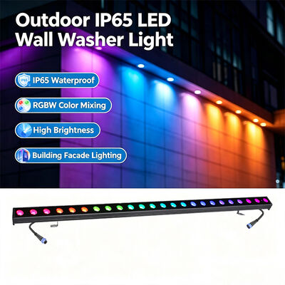 2x24W RGBW 4-in-1 IP65 Outdoor LED Linear Wall Washer