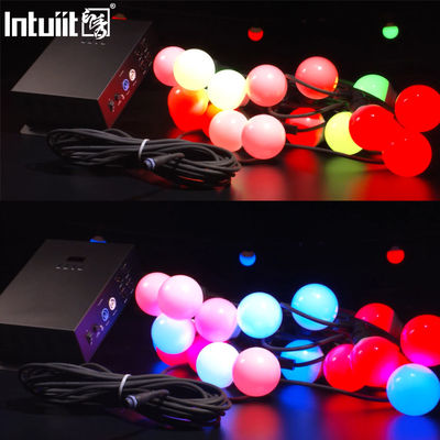 Pencahayaan Liburan Led Bulb String Pixel Led Light Waterproof Dmx Rgbw Multi Color String Natal Led Bulb String Light