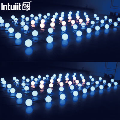 Pencahayaan Liburan Led Bulb String Pixel Led Light Waterproof Dmx Rgbw Multi Color String Natal Led Bulb String Light