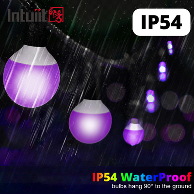 IP54 Led Stage Light RGBW 15m Led Christmas Pixel Bulb Dekorasi Natal Luar Ruangan