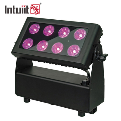 8*10W RGBWA IR Kontrol Lampu Panggung LED Bertenaga Baterai Wireless City Color Wash Lighting Projector