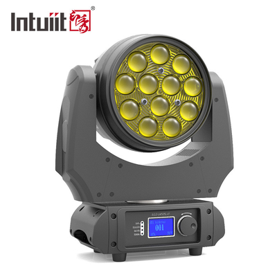 12x10w rgbw 4in1 zoom led wash moving head light beam untuk Party Disco Ktv