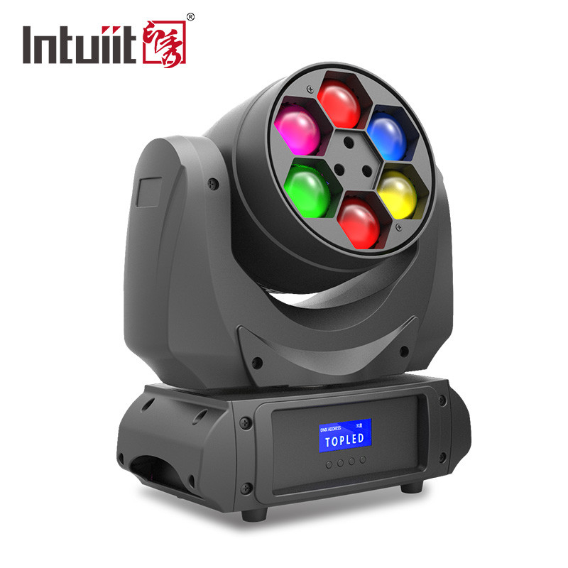 Efek LED Moving Head Light 6x10W 4 In 1 RGBW Bee Eyes Type