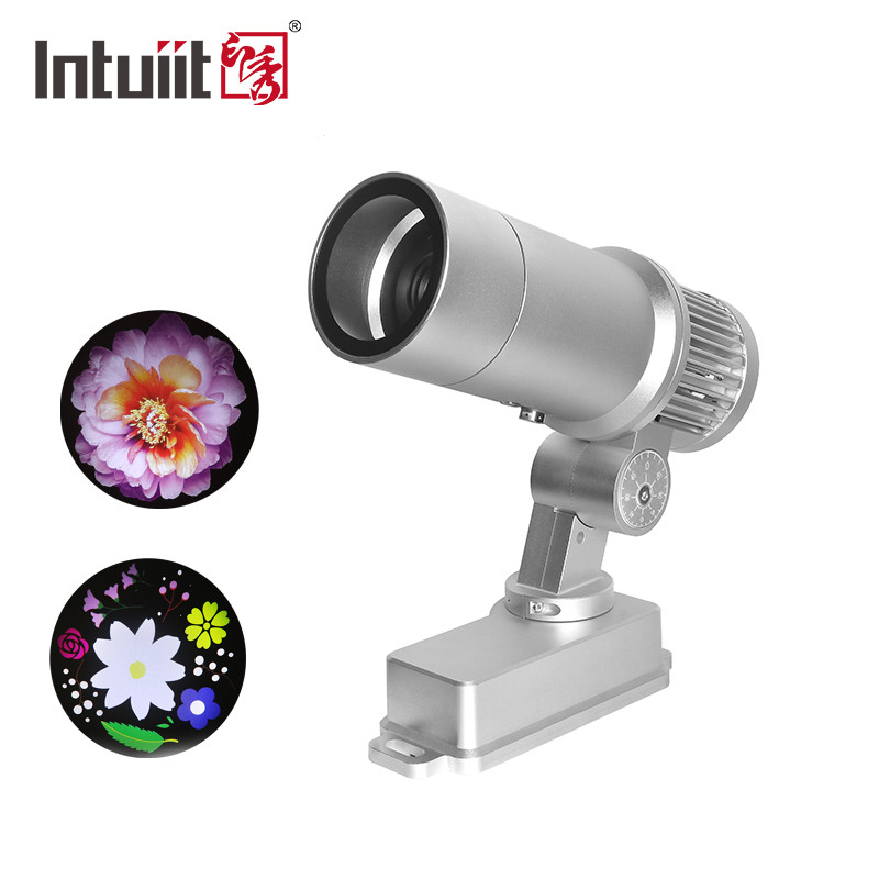 Led Gobo Projector 60W Taman Luar / Jalan / Pantai / Sprots Stadium Waterproof Zoom Led High Definition Logo Light