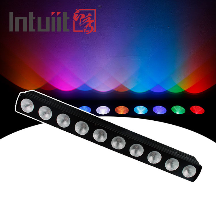 10* Tri 9W 3 In 1 Lampu Banjir Cahaya Tinggi Luar Ruangan Dmx512 Led Wall Washer Spot Light