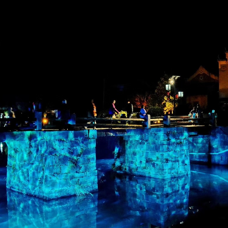 200W LED Gobo Projector Light IP65 Outdoor Waterproof Advertising Customize Logo Projector Floor Lamp Sertifikasi CE