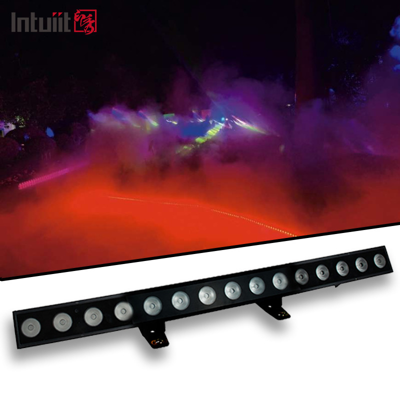 15*10Watt Bangunan Luar IP65 Waterproof Tough Bar Pixel DMX512 RGBWA-UV 6IN1 LED Wall Washer Light