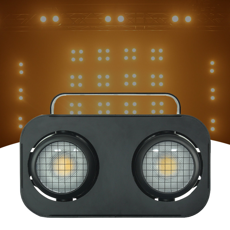 Profesional 2 mata Cahaya buta bercahaya tinggi 2X90W Cob Led Stage Par Audience Light