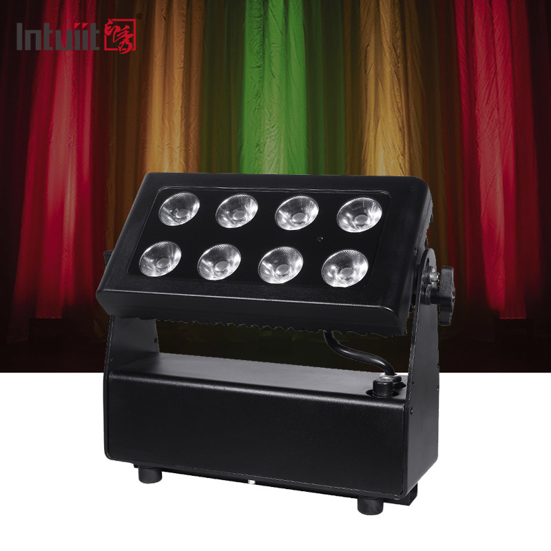 Lampu warna kota 8*15W RGBW 4in1 ip65 tahan air bangunan tinggi lampu pencucian dinding LED lampu warna kota