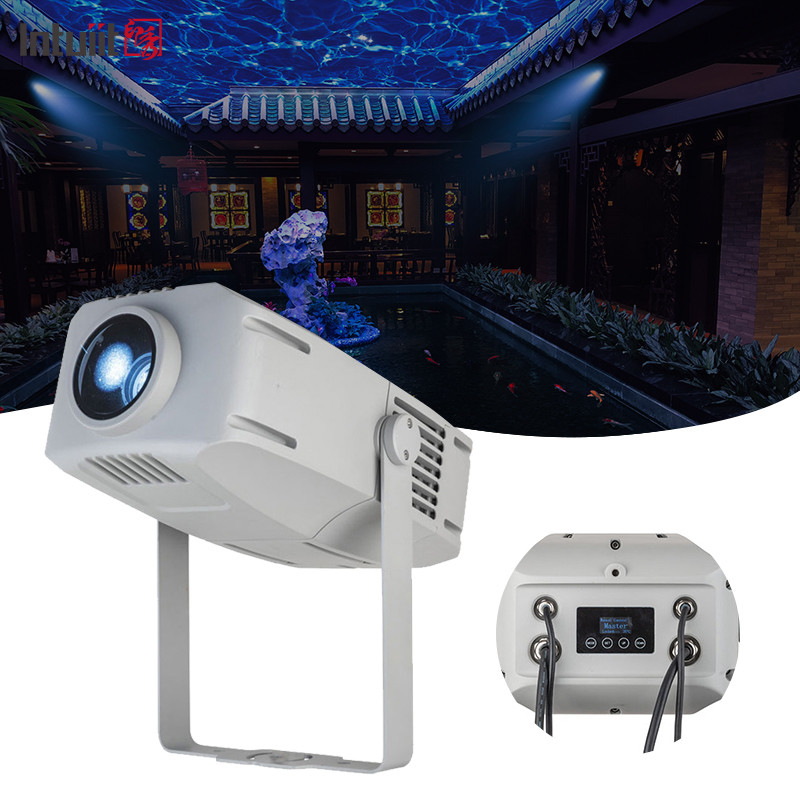 Waterproof IP65 400w Gobo Projector Light Custom Logo Rotating Gobo Light Untuk Koridor Tangga Bangunan Lampu Iklan