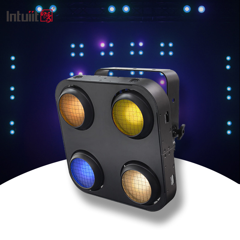 Pabrik Pencahayaan Panggung Cob Par Lampu Profesional 4x90W Pemirsa Matriks COB LED Blinder Face Light