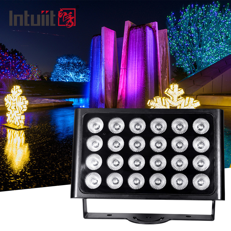 Desain Baru Lampu LED Lampu Luar Arsitektur Lanskap Sudut Sinar IP65 160W RGBW DMX512 Lampu sorot LED