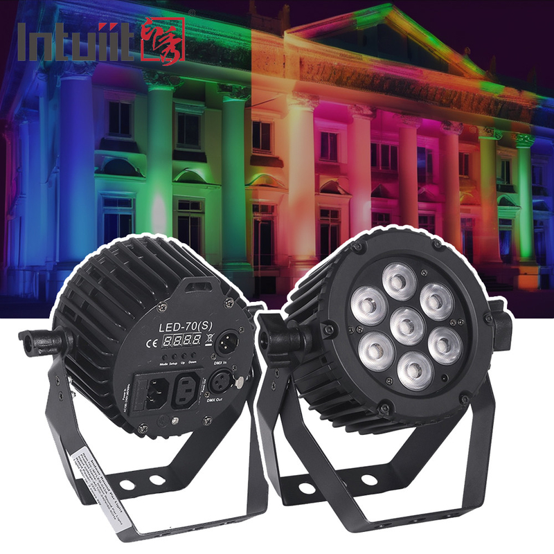 22W Aluminium LED Par Lampu DMX 512 Party Club Disco Pencahayaan RGBW 3in1 LED Par Dapat Lampu Panggung