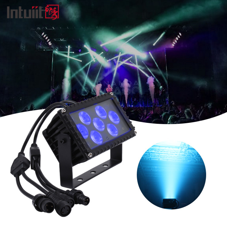 7x3W LED Outdoor IP66 Waterproof 25 Degree Die-Casting Aluminium Arsitektur Proyeksi Floodlight Lampu Facade