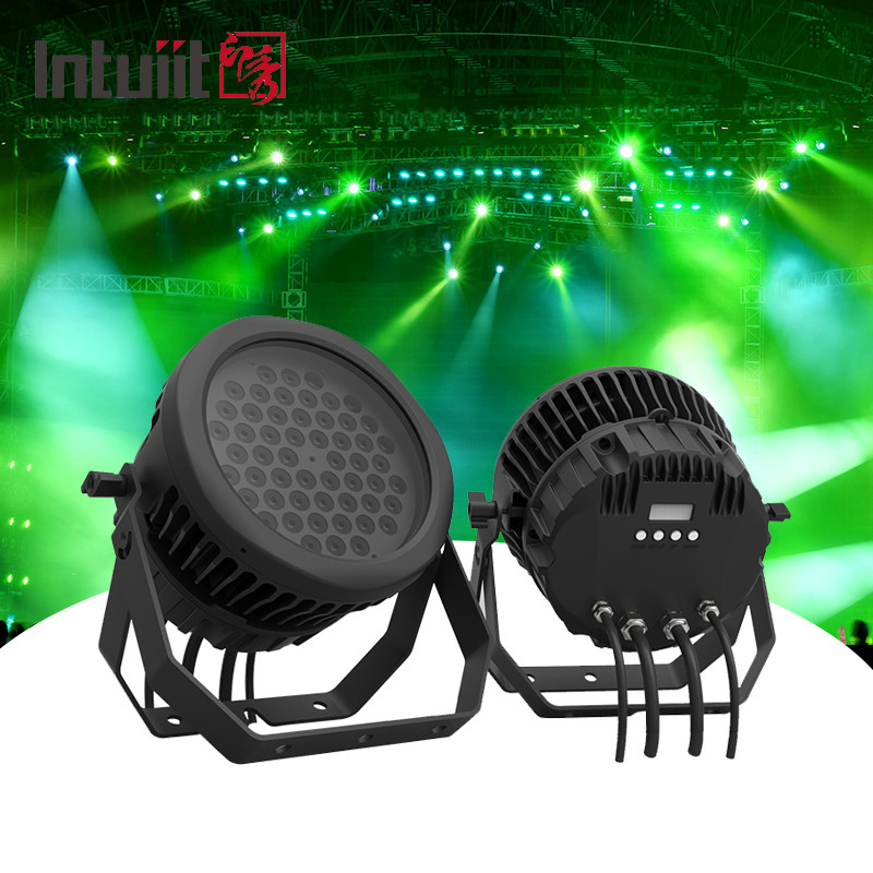 Outdoor 54*3w RGBW Untuk Peringkat Par Lampu IP65 Waterproof Konser Pernikahan 54 Parcan Stage Dmx Led Light
