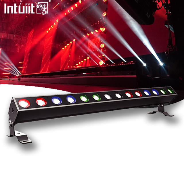 Stage Led DMX Light Bar 14x10W RGBW 4IN1 LED Wall Wash Light Strobe Wall Washer Bar Untuk Gereja Party Dj Stage