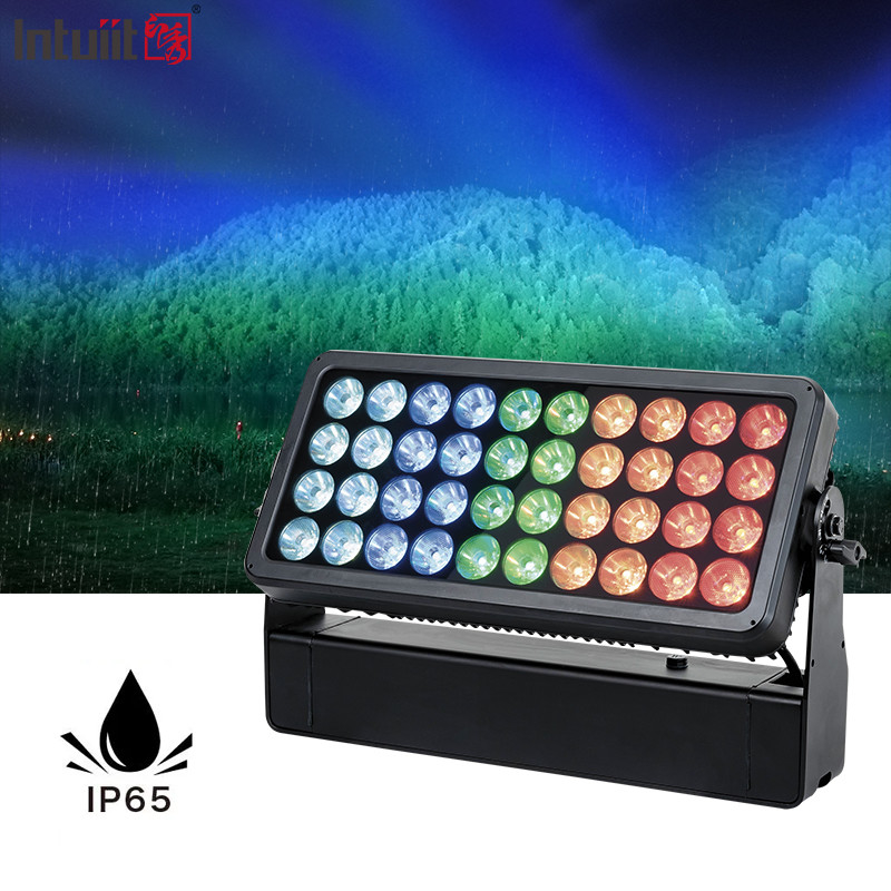LED Luar Bangunan 40X10W 4in1 Pixel Flood Wall Washer IP65 Waterproof City Color Light